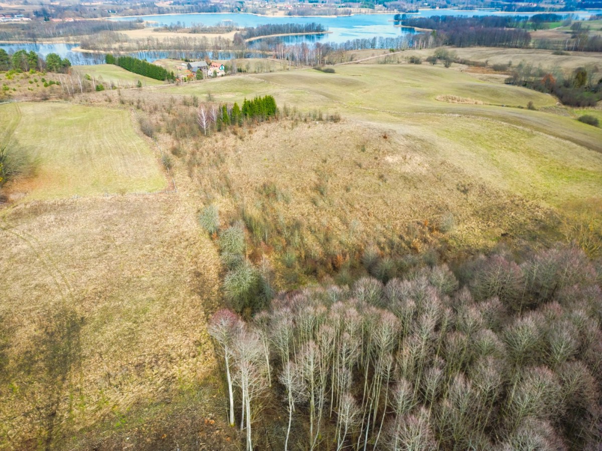 Wzgórze z widokiem na mazurskie jezioro